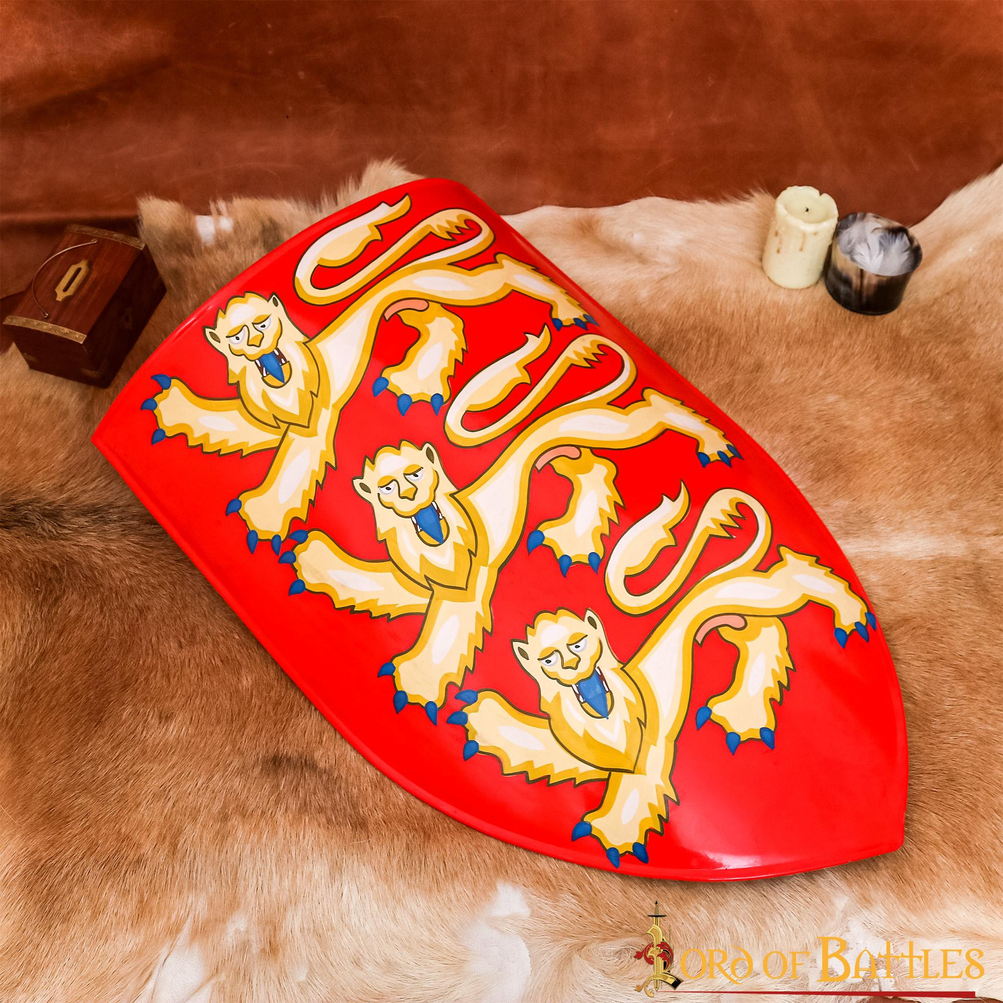 Escudo decorativo Ricardo Corazón de León (71x51 cm.)