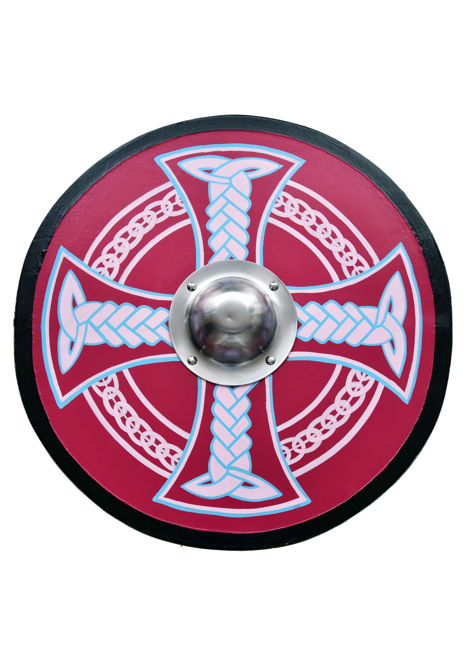 Escudo Vikingo pintado con Cruz Celta, 61 cm. Ø