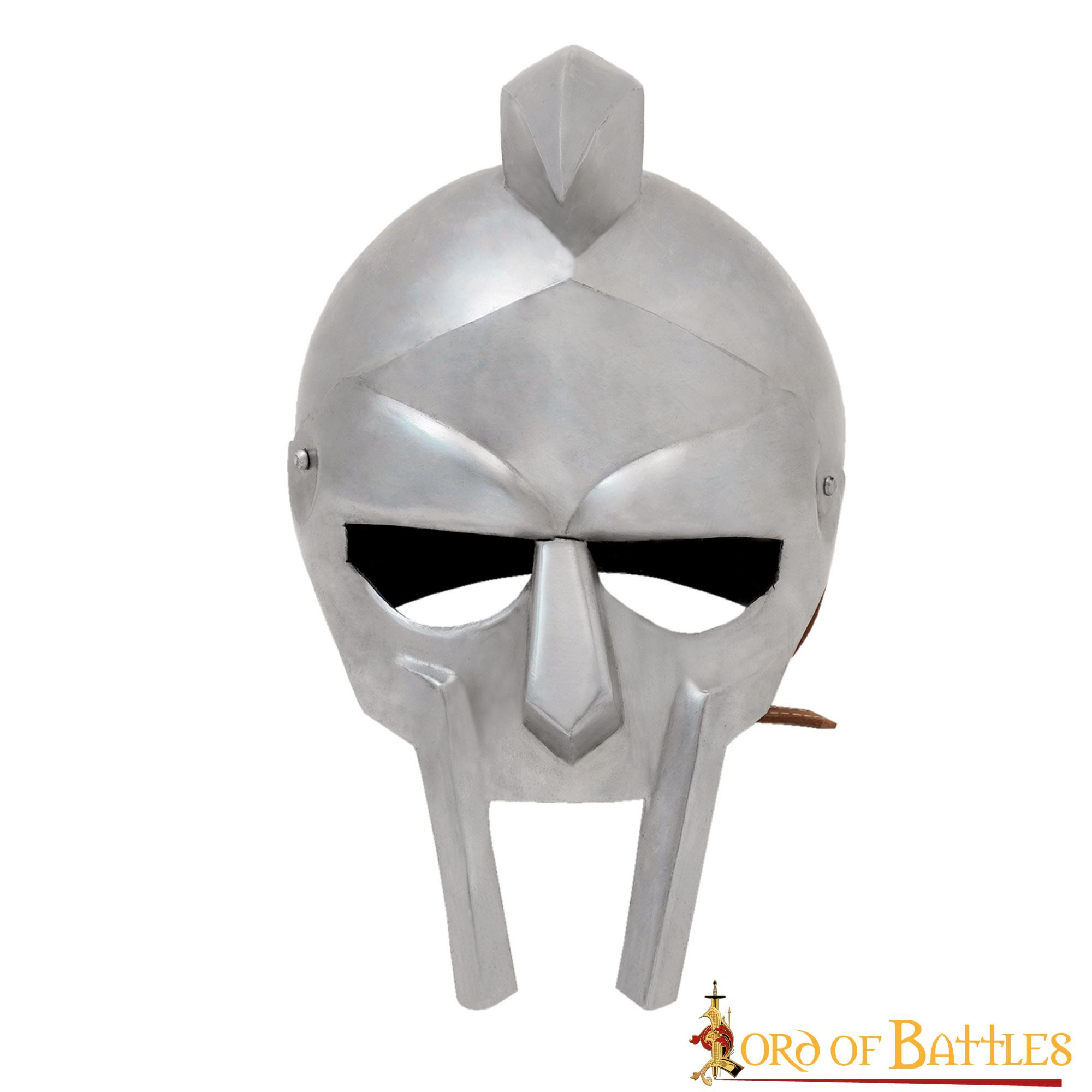 Casco histórico Fierce Gladiador, acero dulce