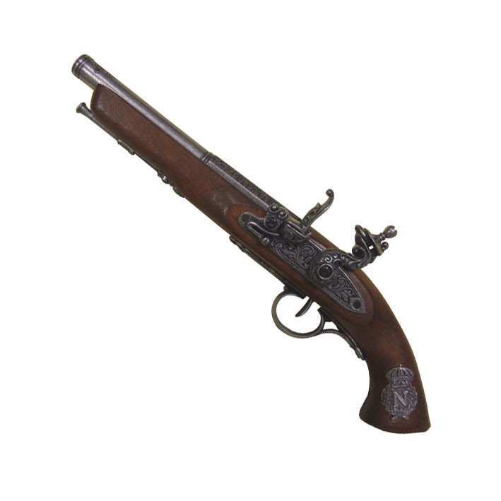 Pistola de chispa, Francia siglo XIX. (zurda)