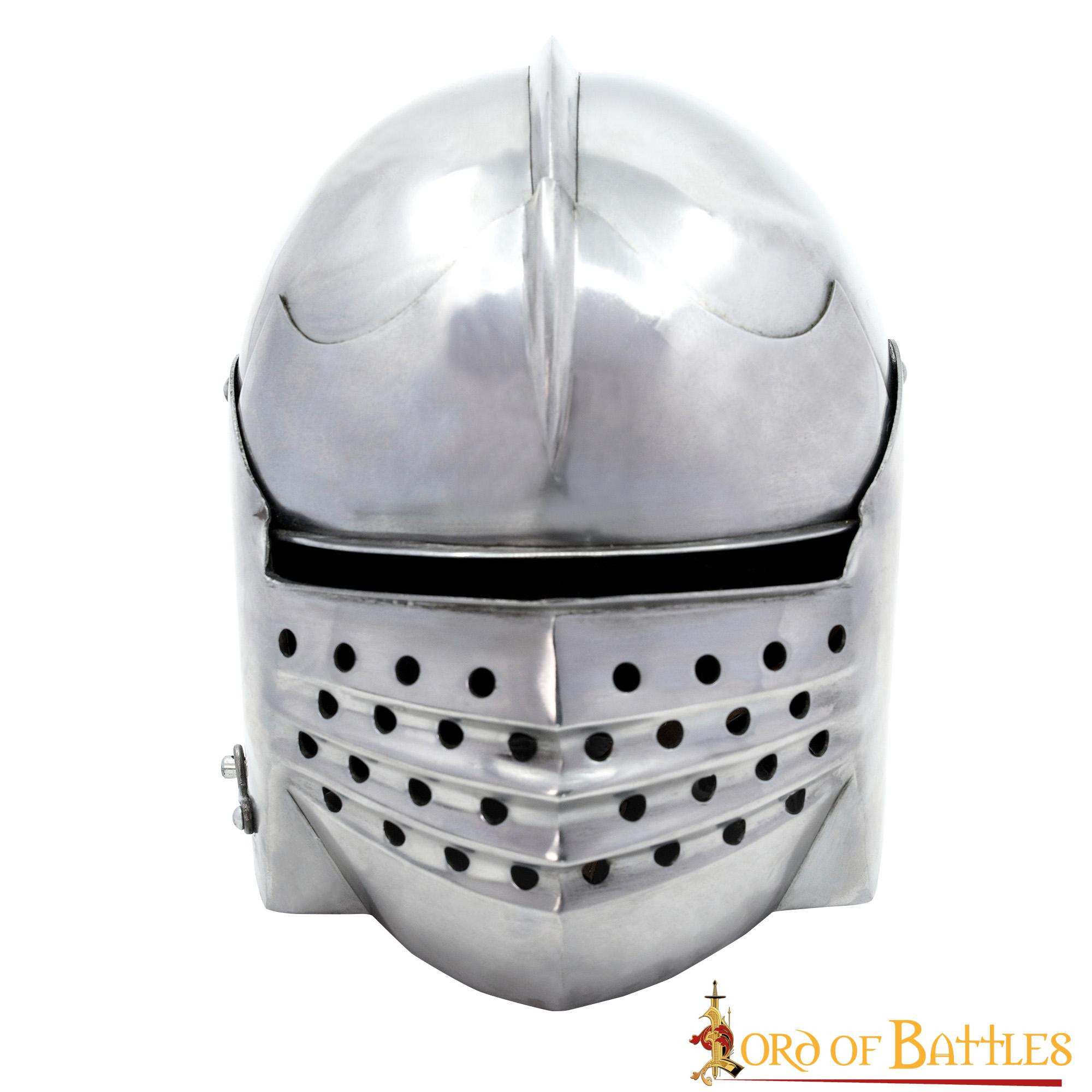 Casco Sallet Italiano con forro acolchado