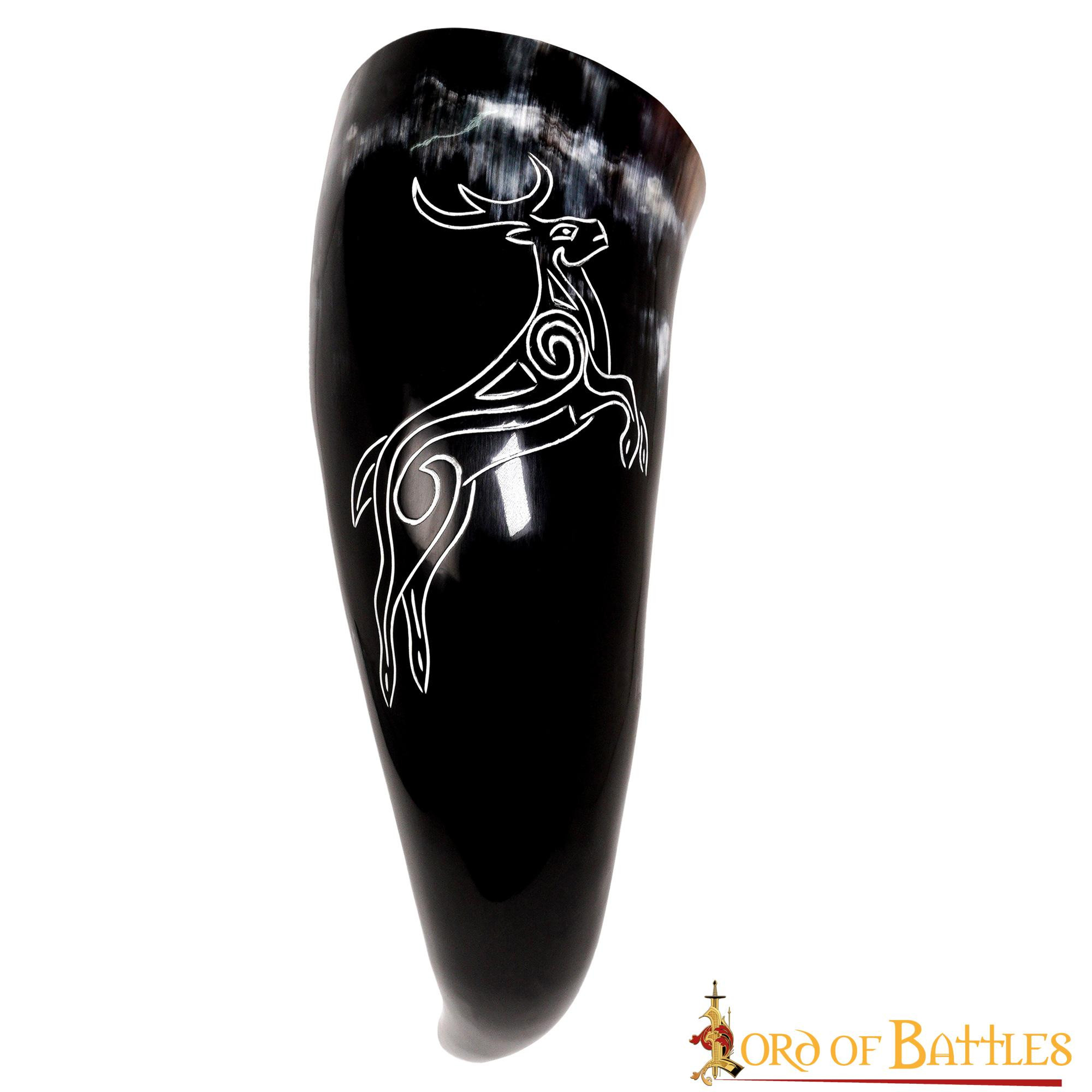 Cuerno vikingo corzos en cuerno de buey (400-500 ml.)