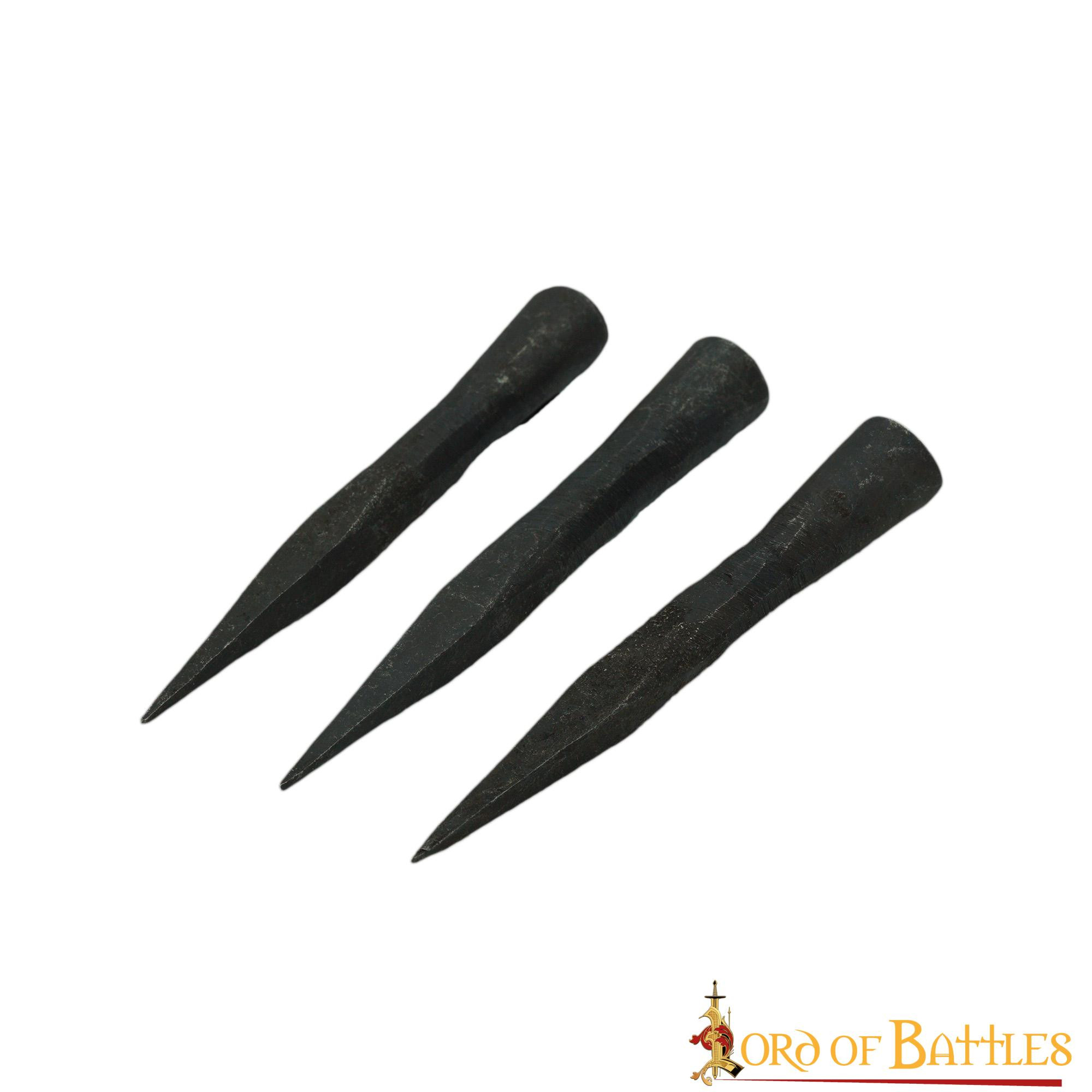 Set 3 puntas de flecha en hierro forjado modelo Bodkin