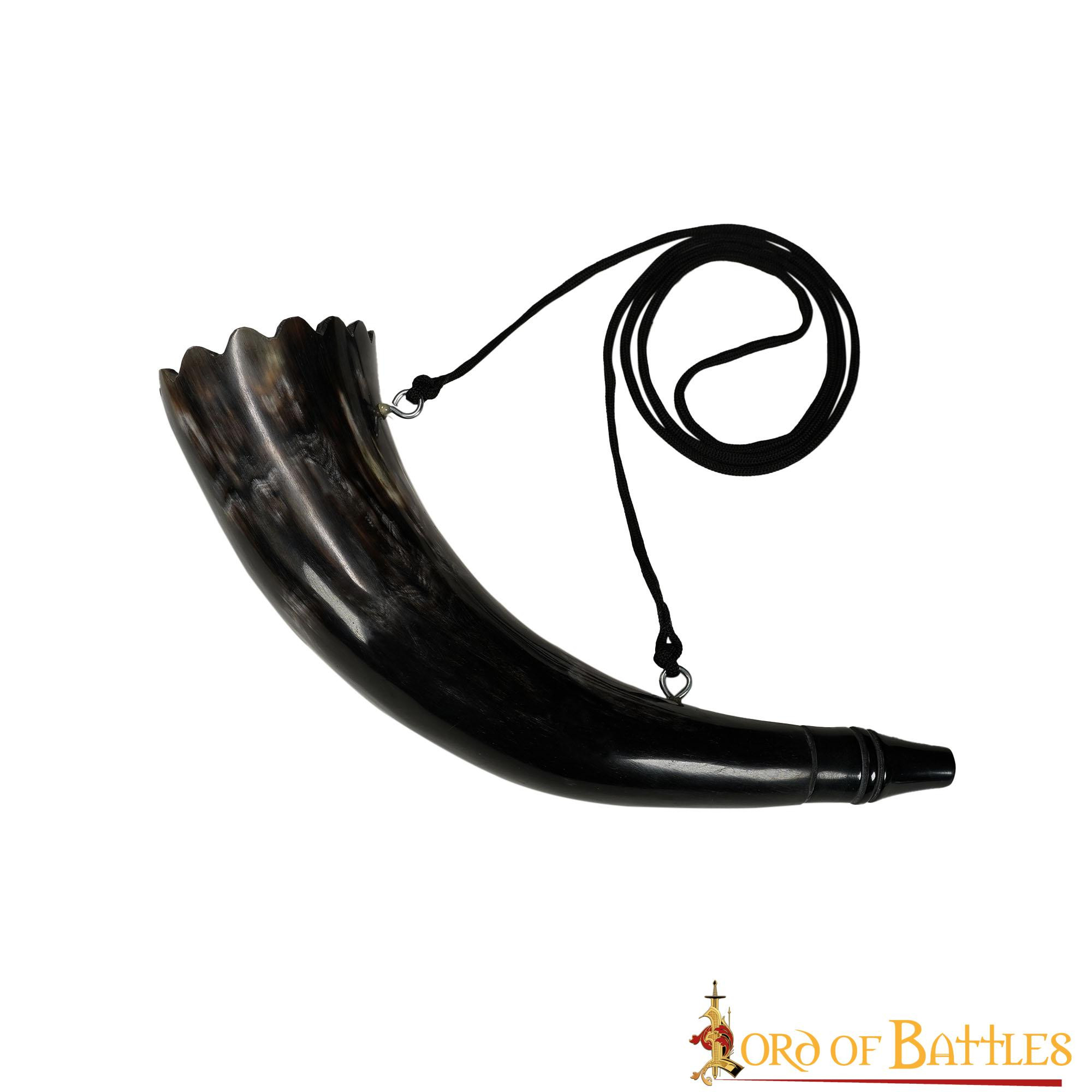 Cuerno vikingo con correa modelo Gjallarhorn