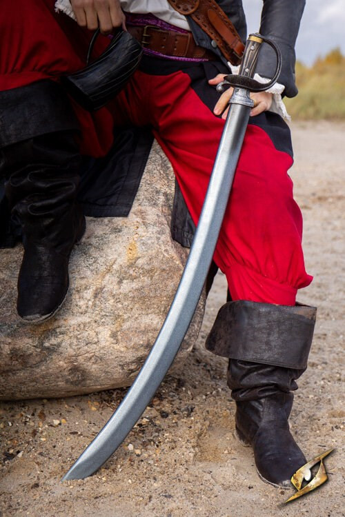 Sable pirata curvo para LARP (85 cm.)