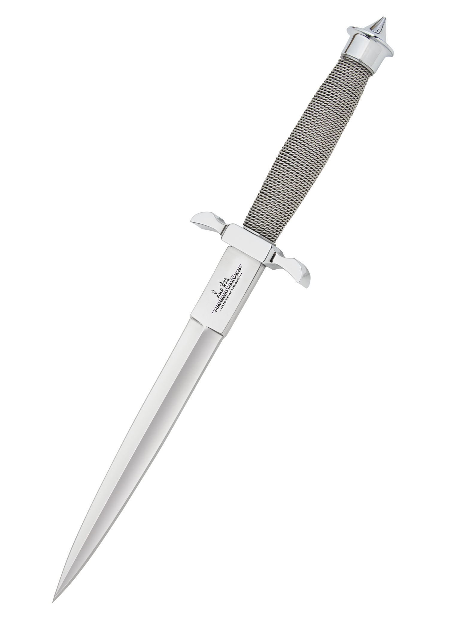 Daga afilada Silver Shadow de Gil Hibben, con vaina