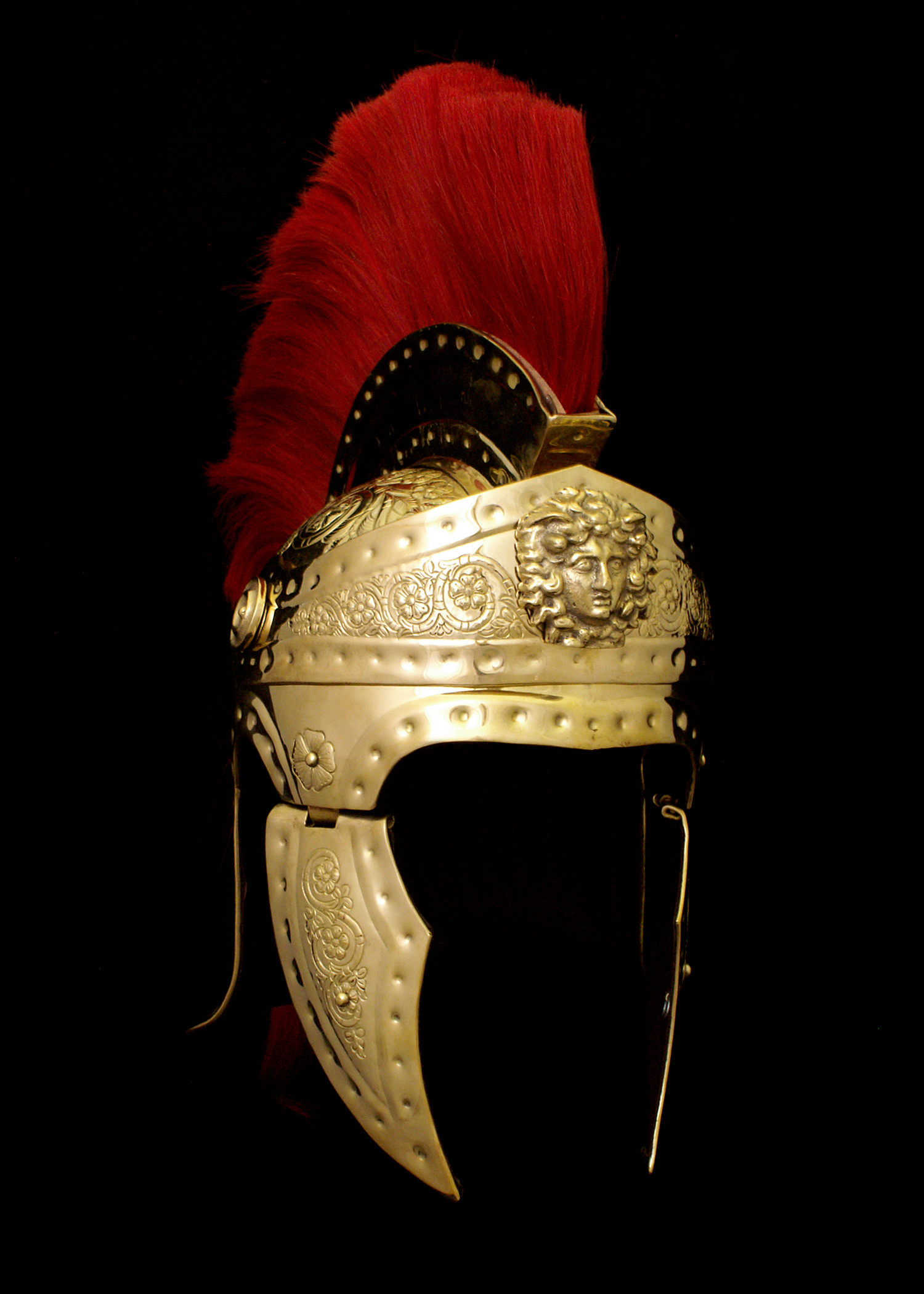 Casco de guardia pretoriana, latón