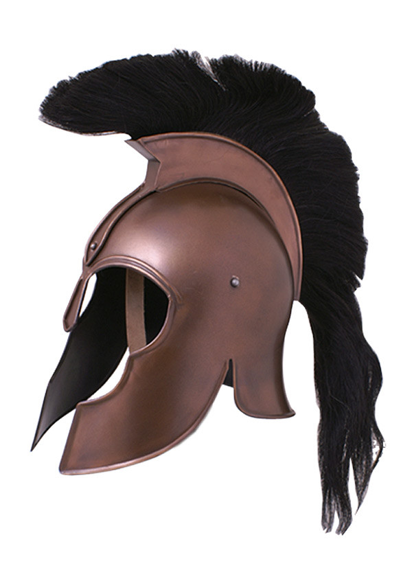 Casco Aquila Guerra de Troya con cresta