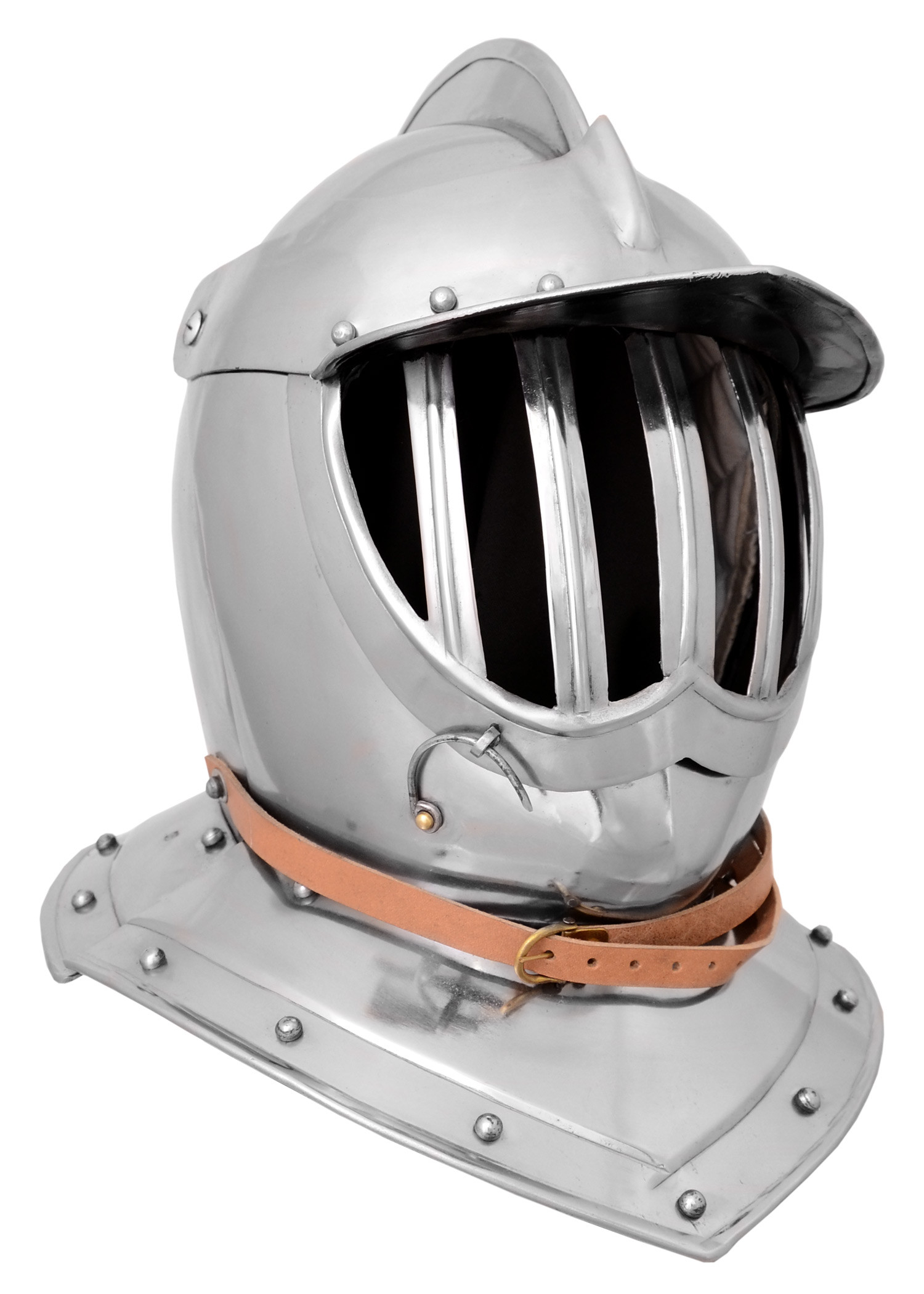 Casco Borgoñota con visera, siglo XVII