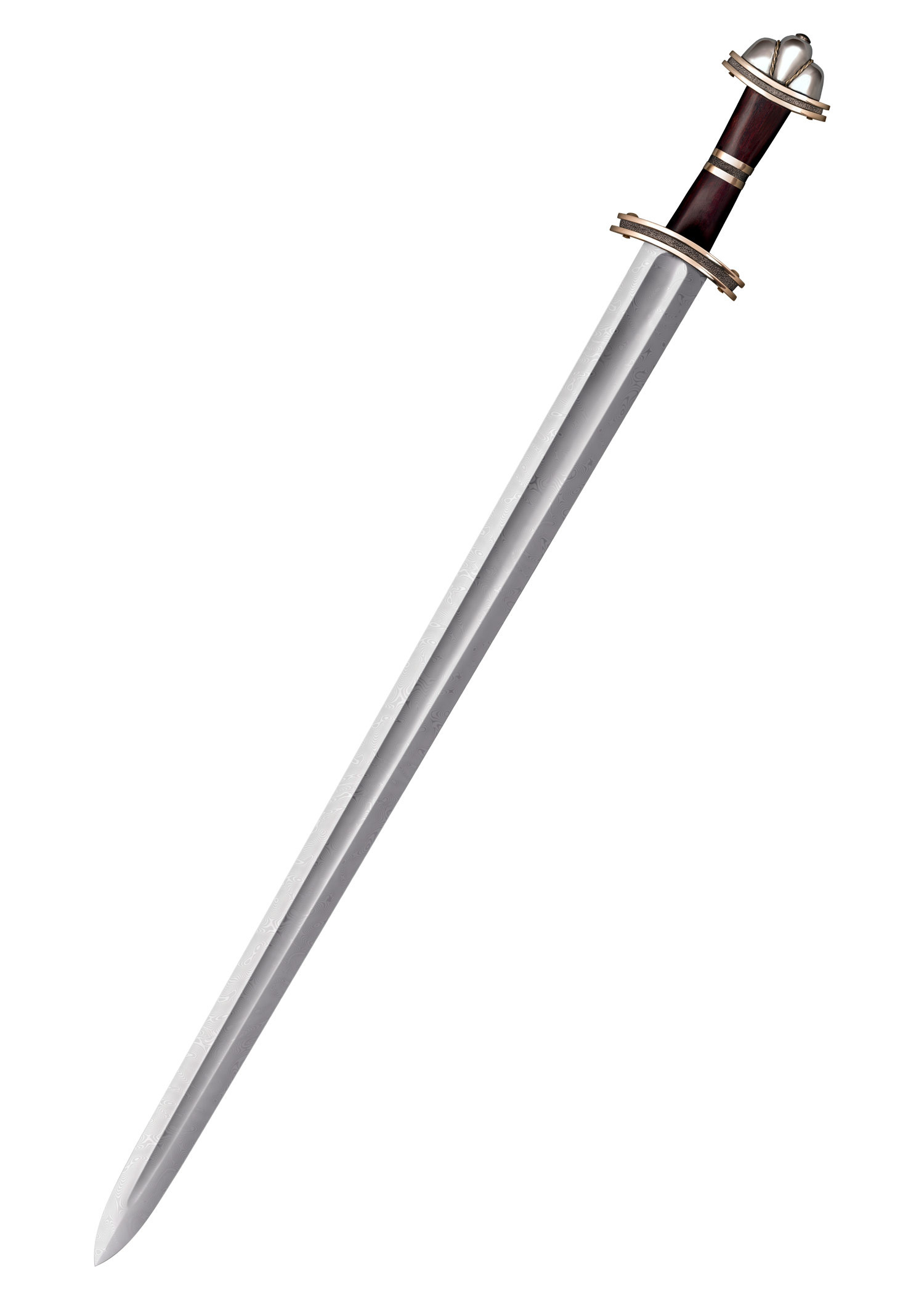 Espada Vikinga en Acero de Damasco, 94 cm.
