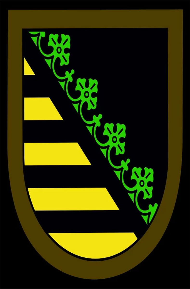 Estandarte medieval amarillo-verde