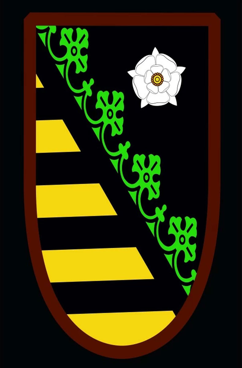 Estandarte medieval modelo Flor de Jara