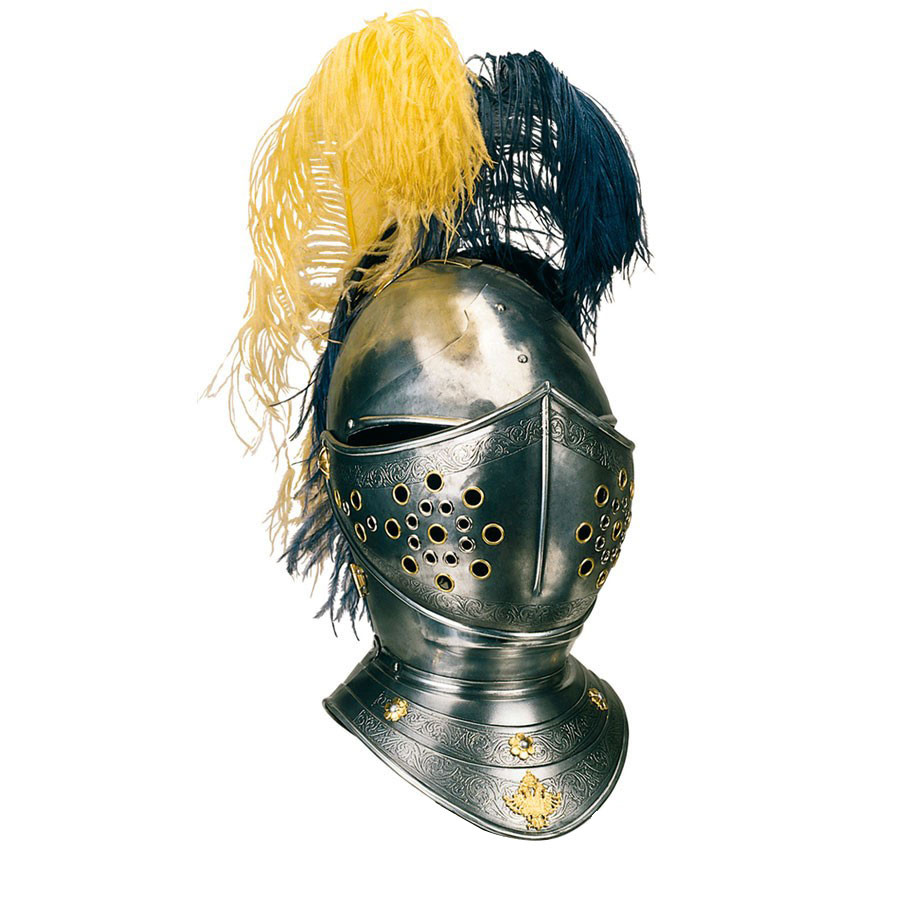 Casco caballero medieval grabado, Marto