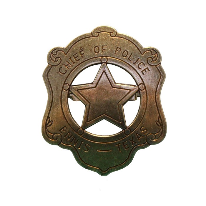 Placa de Jefe de Policia