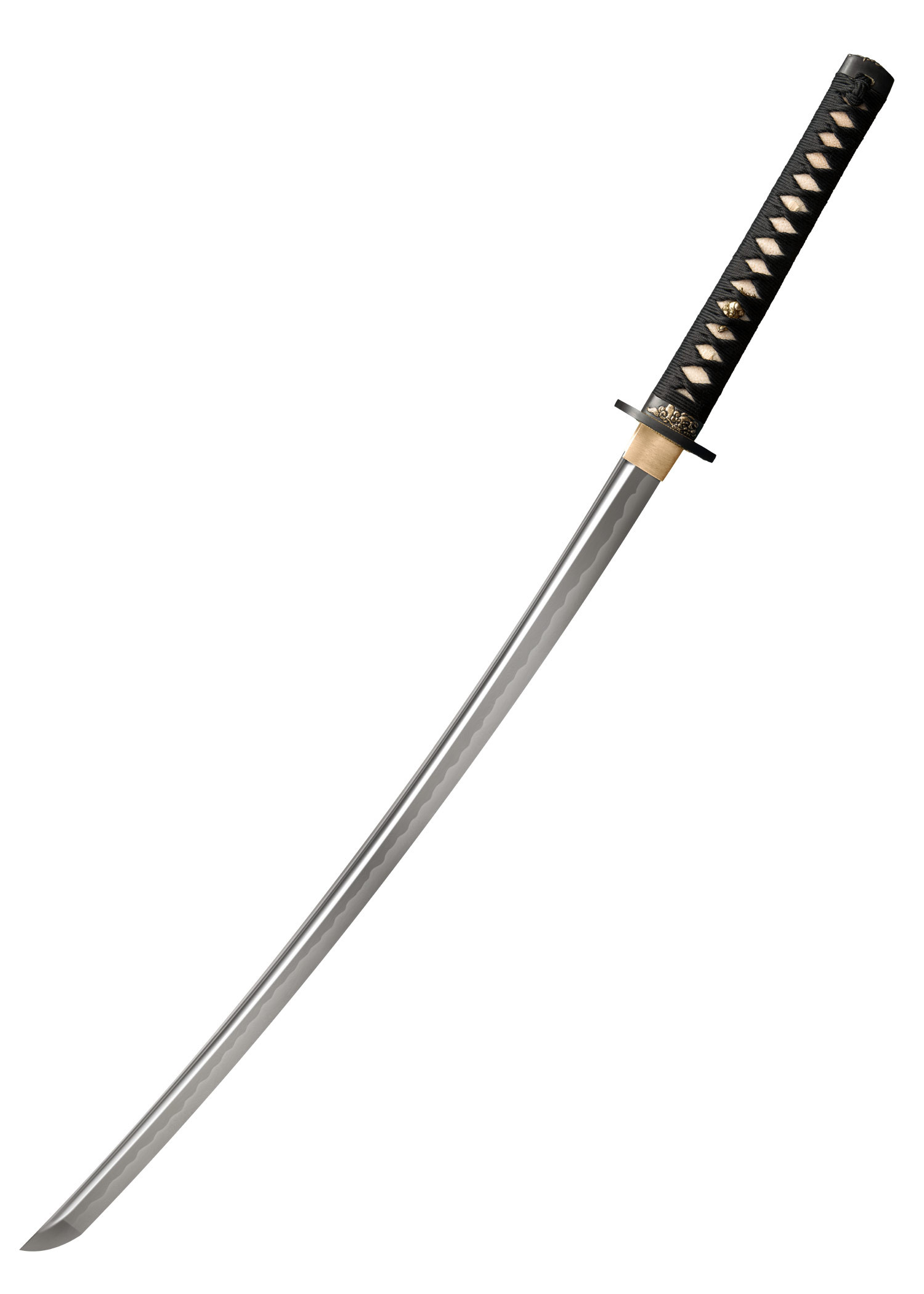 Katana León Dorada en Acero Damasco (104,8 cm.)