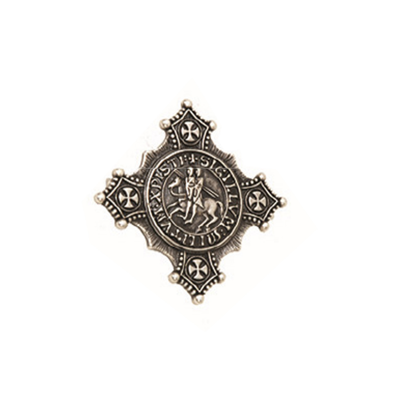 Broche sello Caballeros Templarios (4,8 cm.)
