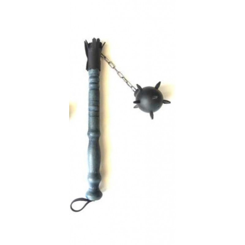 Maza medieval 1 cabeza, color azul (46 cm.)