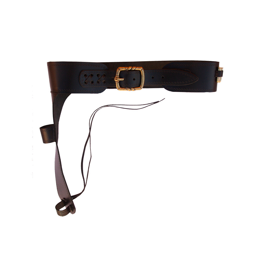 Canana de piel para rifle Mare's Leg con 15 balas