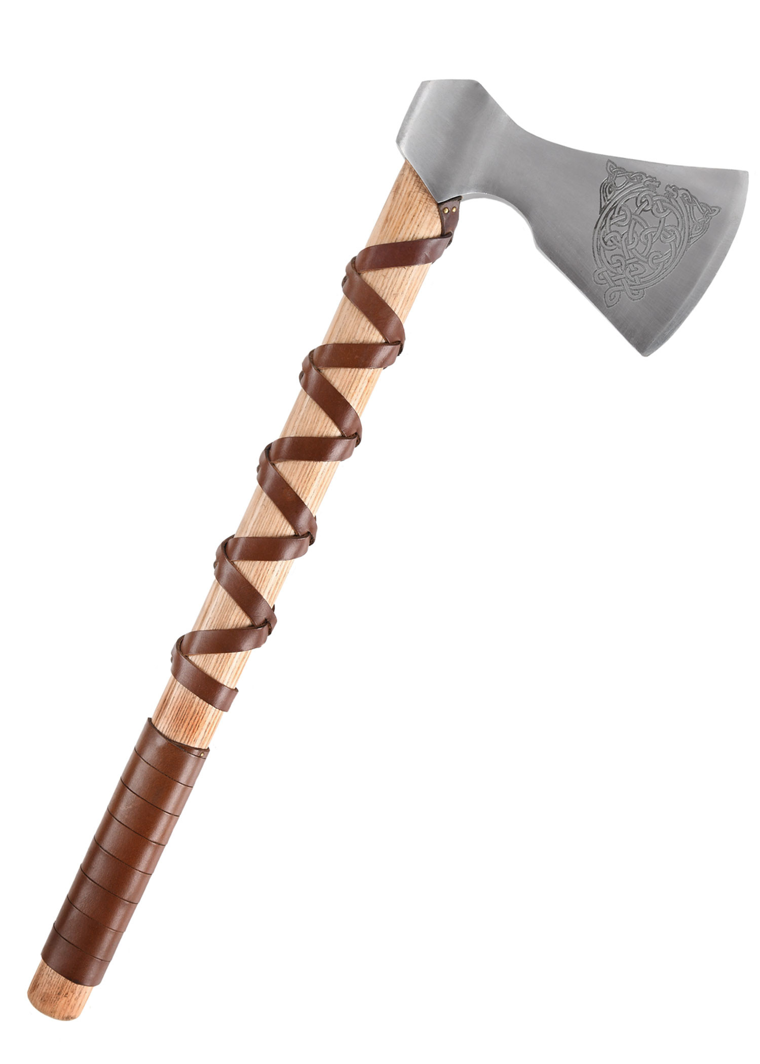 Hacha Noruega acero fundido con grabados (Tipo F)