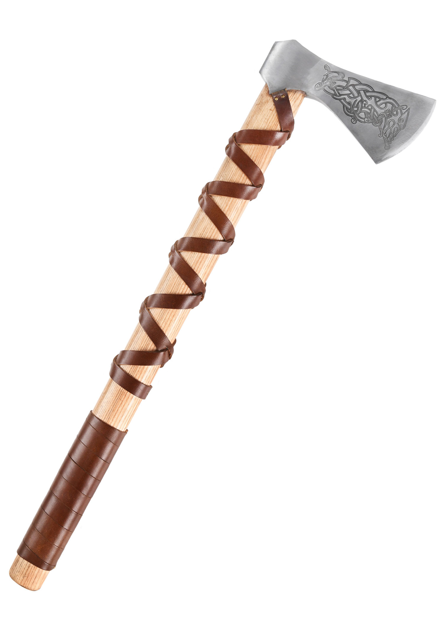 Hacha Noruega acero fundido con grabados (Tipo L)