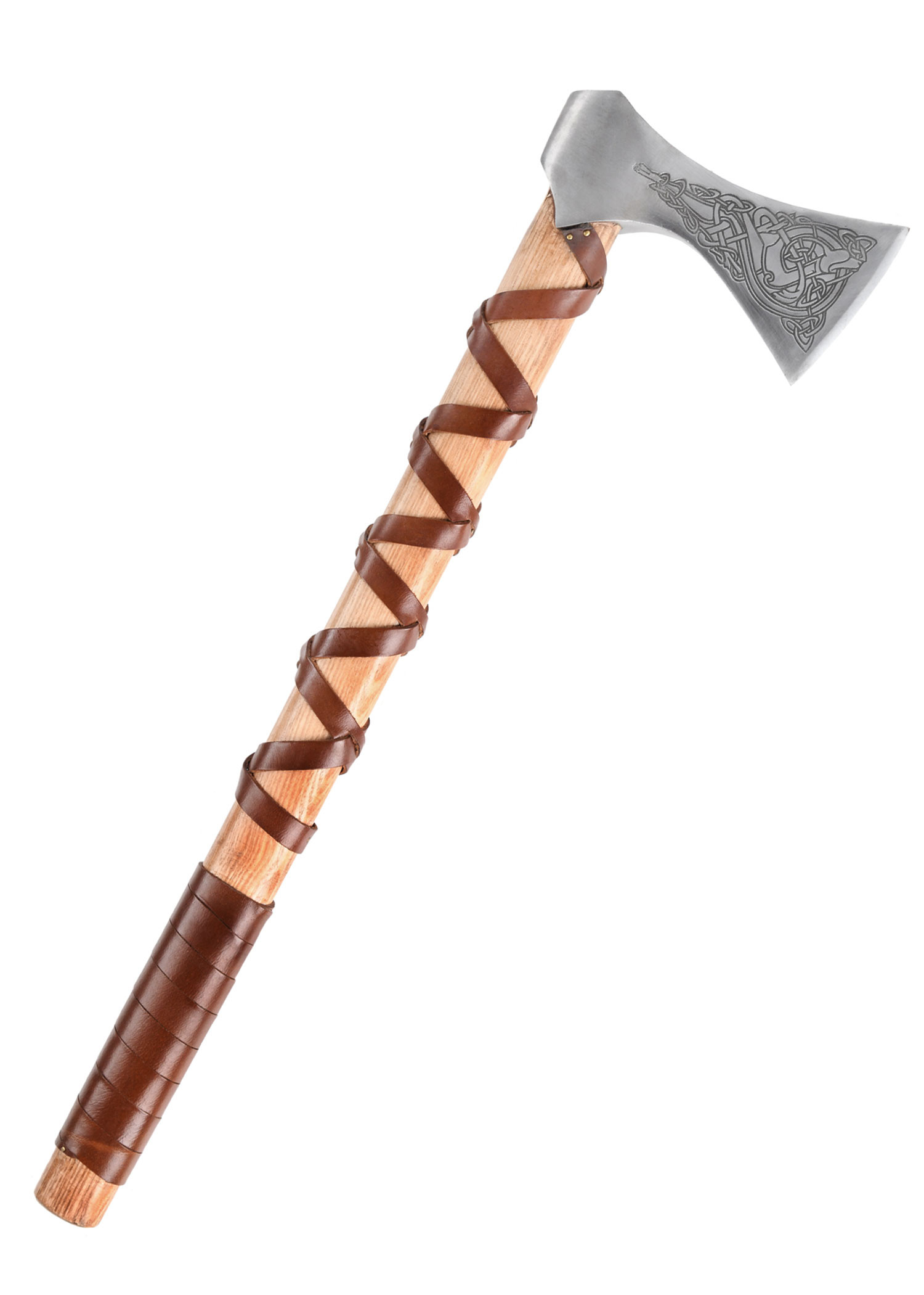 Hacha Noruega acero fundido con grabados (Tipo K)