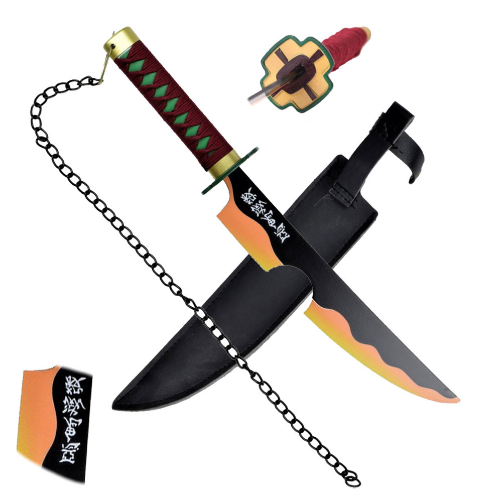 Espada miniatura gemela Tengen Uzui de Kimetsu no Yaiba (42 cm.)