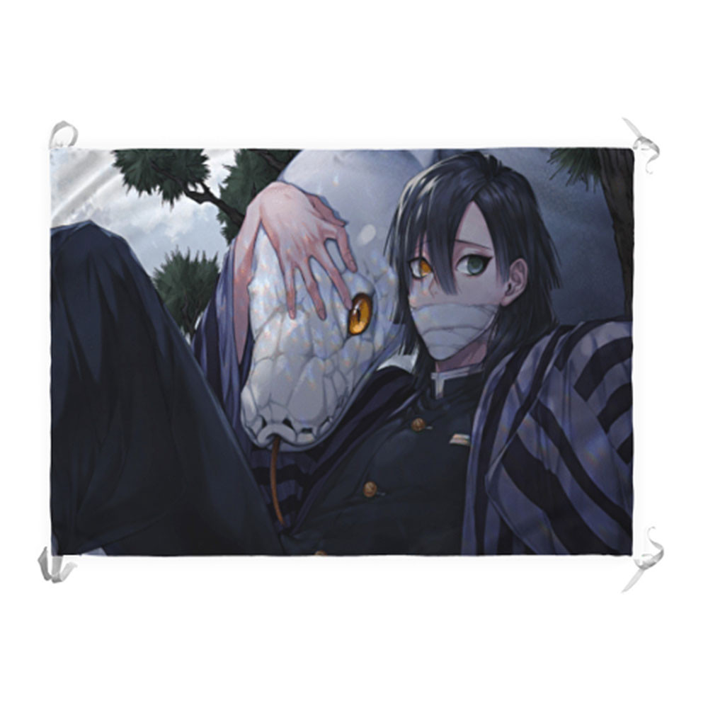 Estandarte-Bandera Obanai Iguro, Kimetsu No Yaiba (100 x 70 cm.)