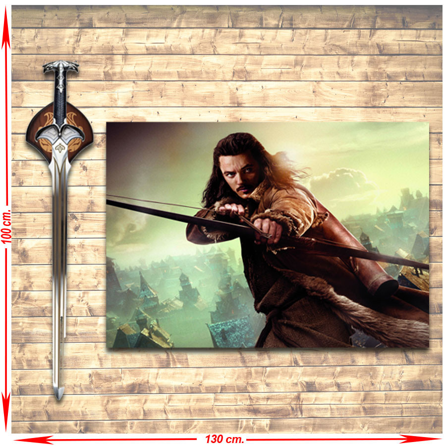 Pack estandarte + Espada de Bardo I El Arquero, The Hobbit