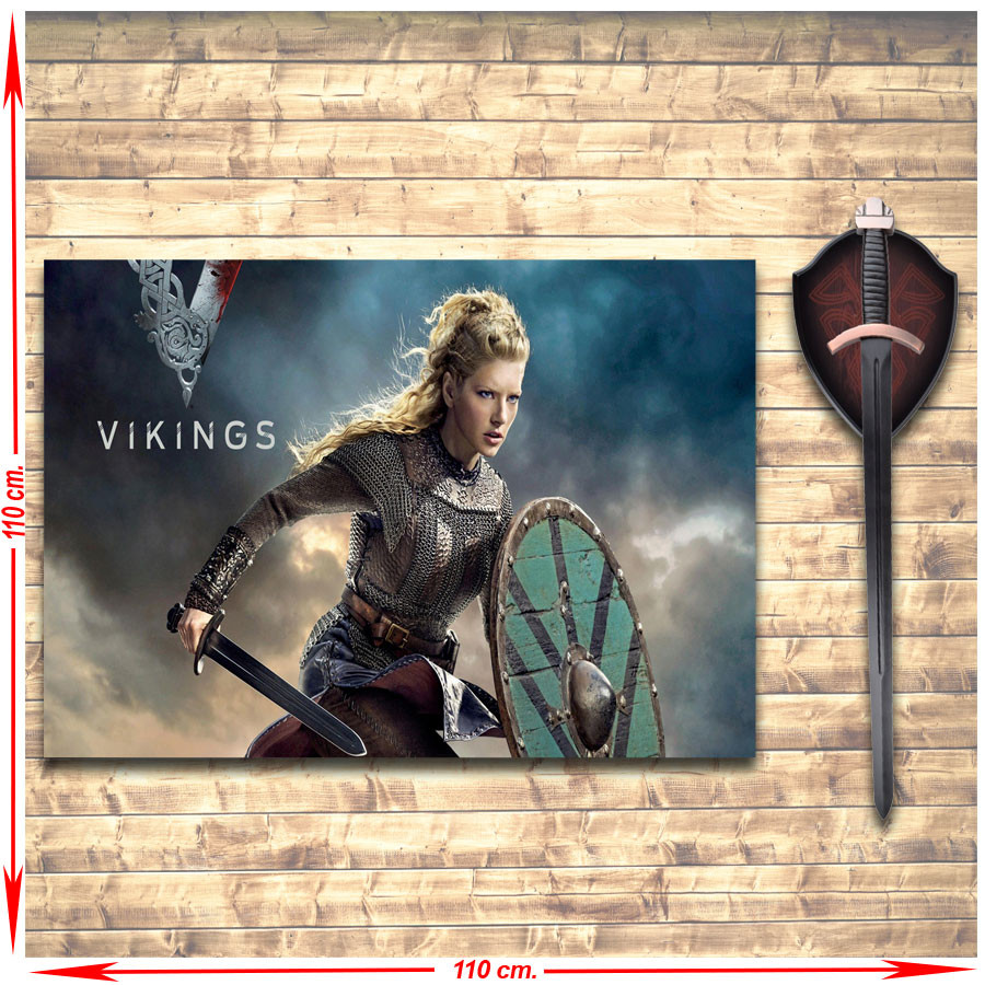 Pack Estandarte + Espada de Laguertha de la serie Vikingos