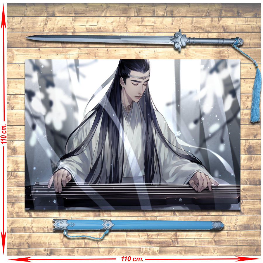 Pack estandarte + Espada Lan Wangji De Mo Dao Zu Shi