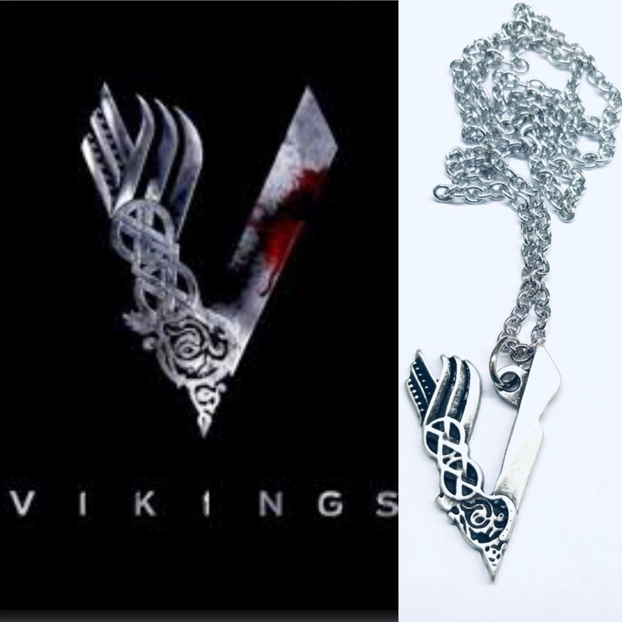 Colgante NO oficial de la serie Vikings (4,5 cm.)