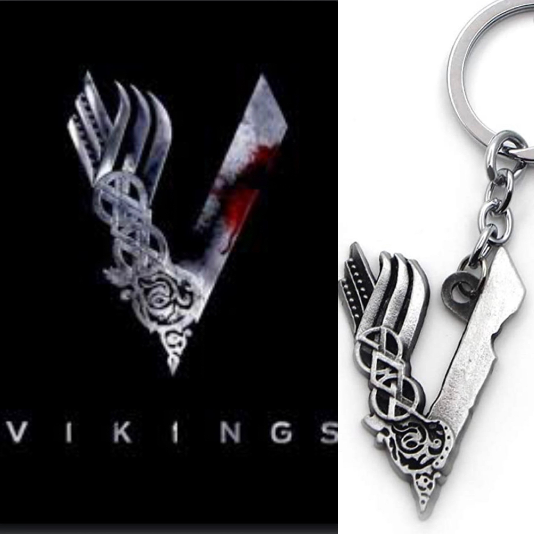 Llavero NO oficial de la serie Vikings (4,5 cm.)
