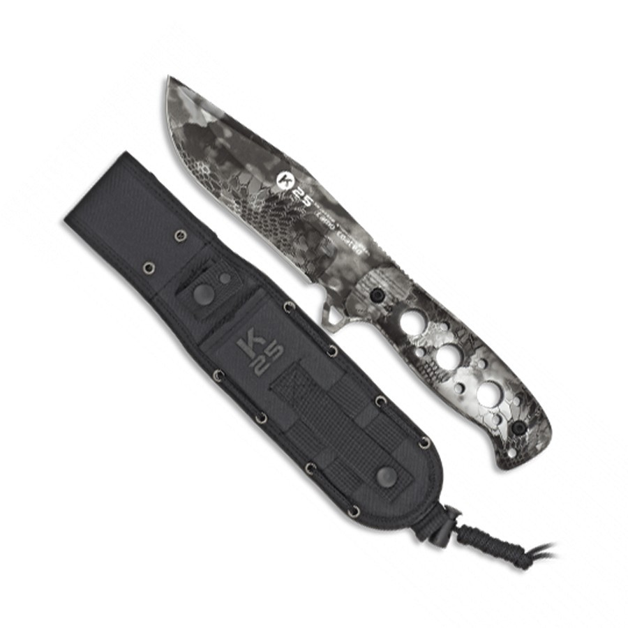 Cuchillo K25 Phyton con hoja camo coated