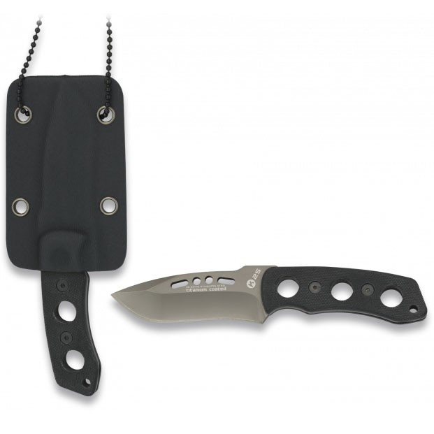 Cuchillo táctico titanio funda Kydex