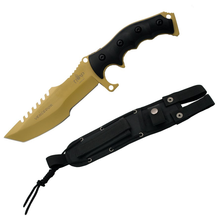 Cuchillo táctico Vencedor con hoja revestida