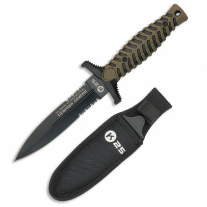 Cuchillo K25 con baño de titanio (24 cm.)