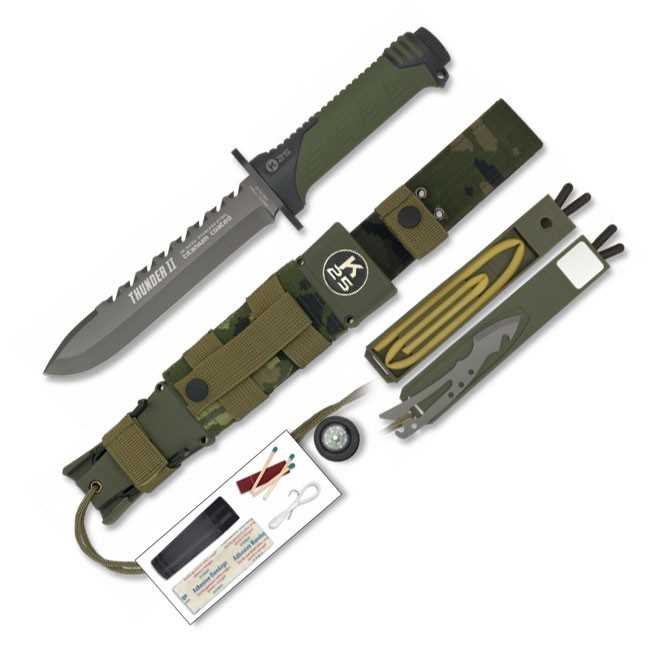 Cuchillo RUI Thunder II. Camo-verde