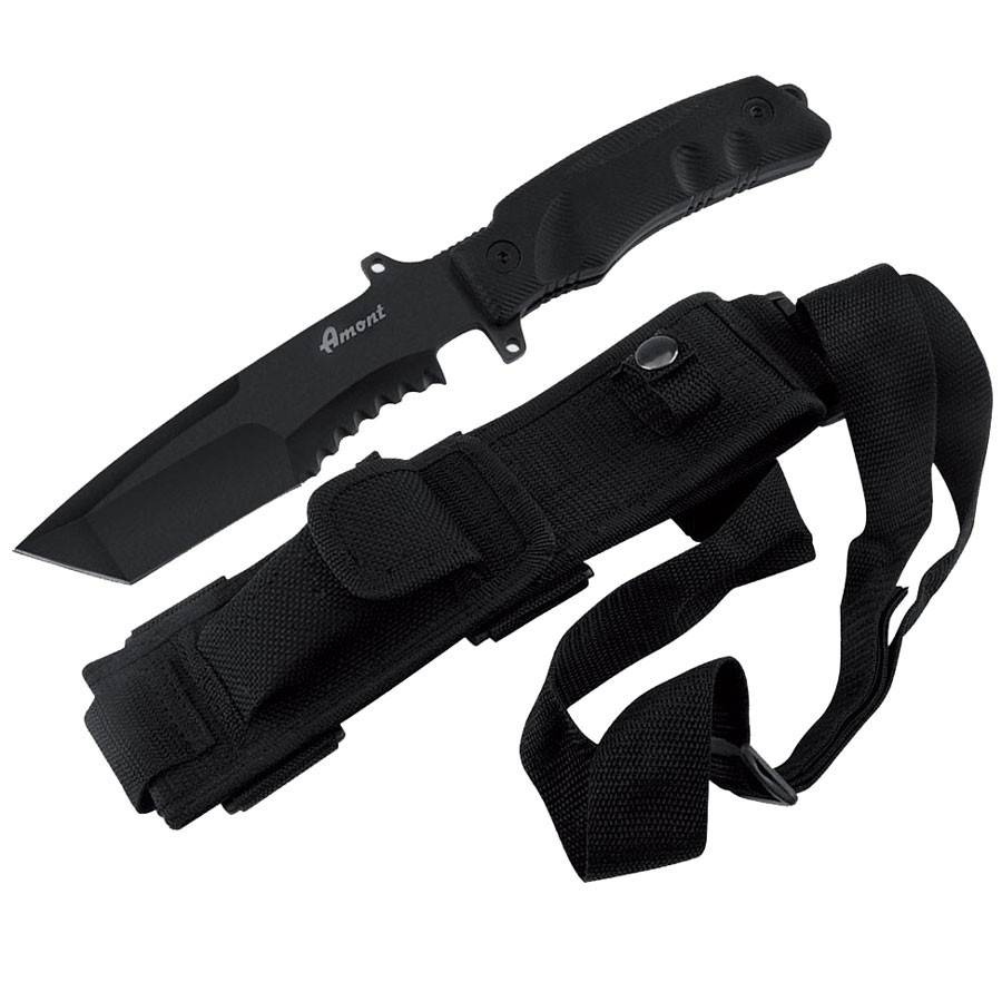 Cuchillo táctico negro Third (25,5 cm.)