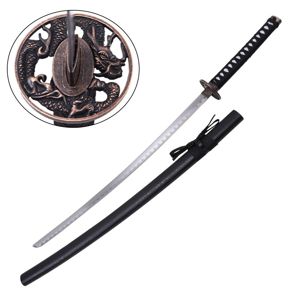 Katana ornamental tsuba dragón con vaina
