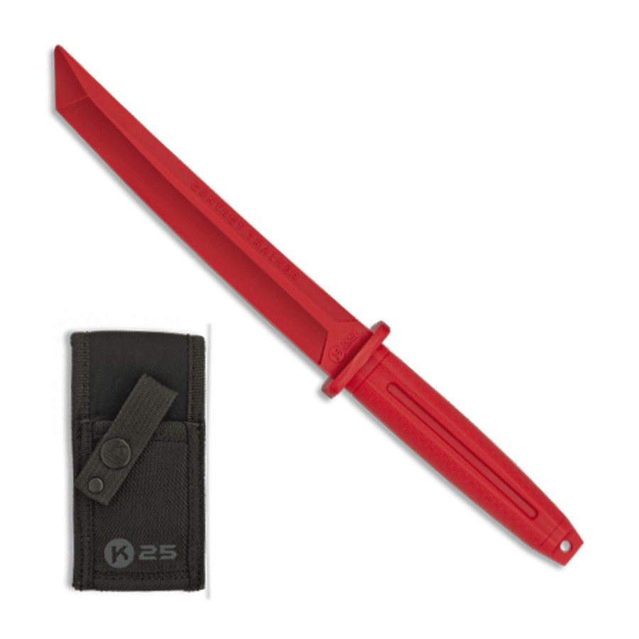 Cuchillo de entrenamiento K25 rojo