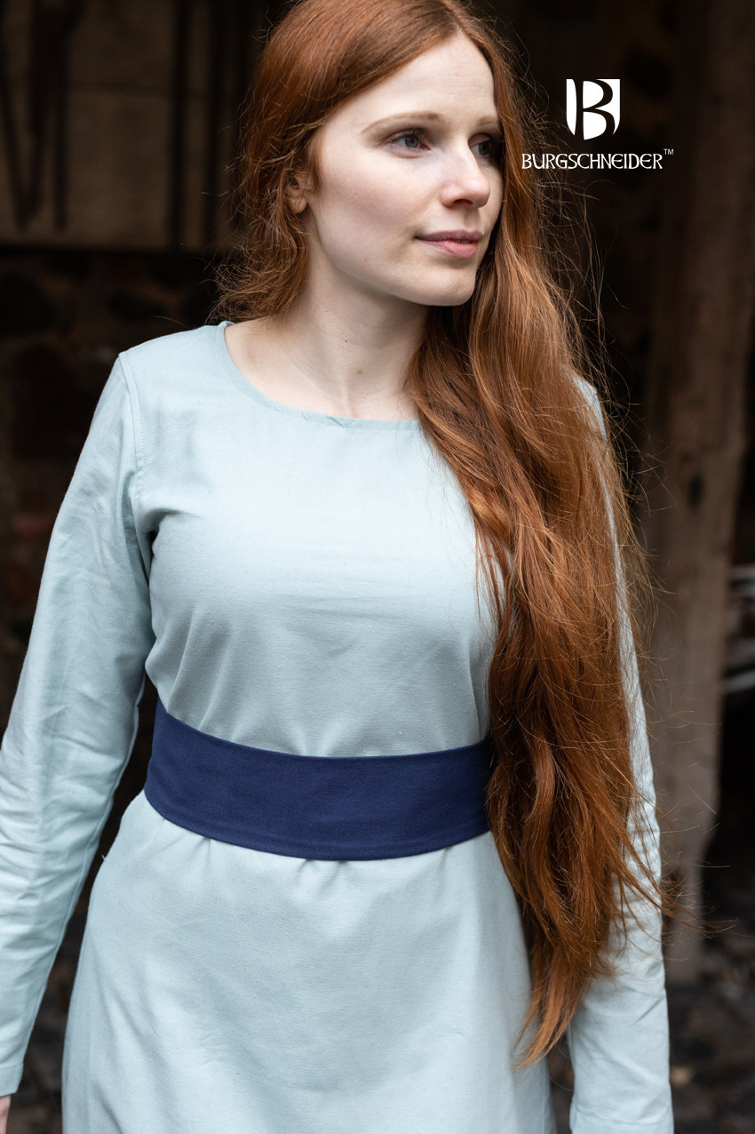 Cinturón medieval ajustable Sieglinde, azul