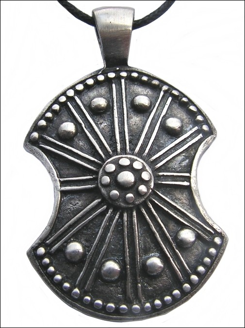 Colgante escudo troyano