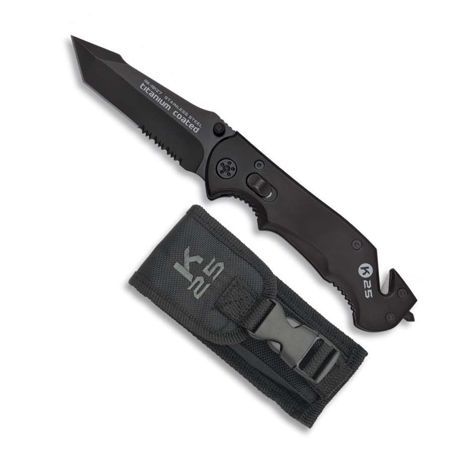 Navaja de rescate, hoja 9 cms.