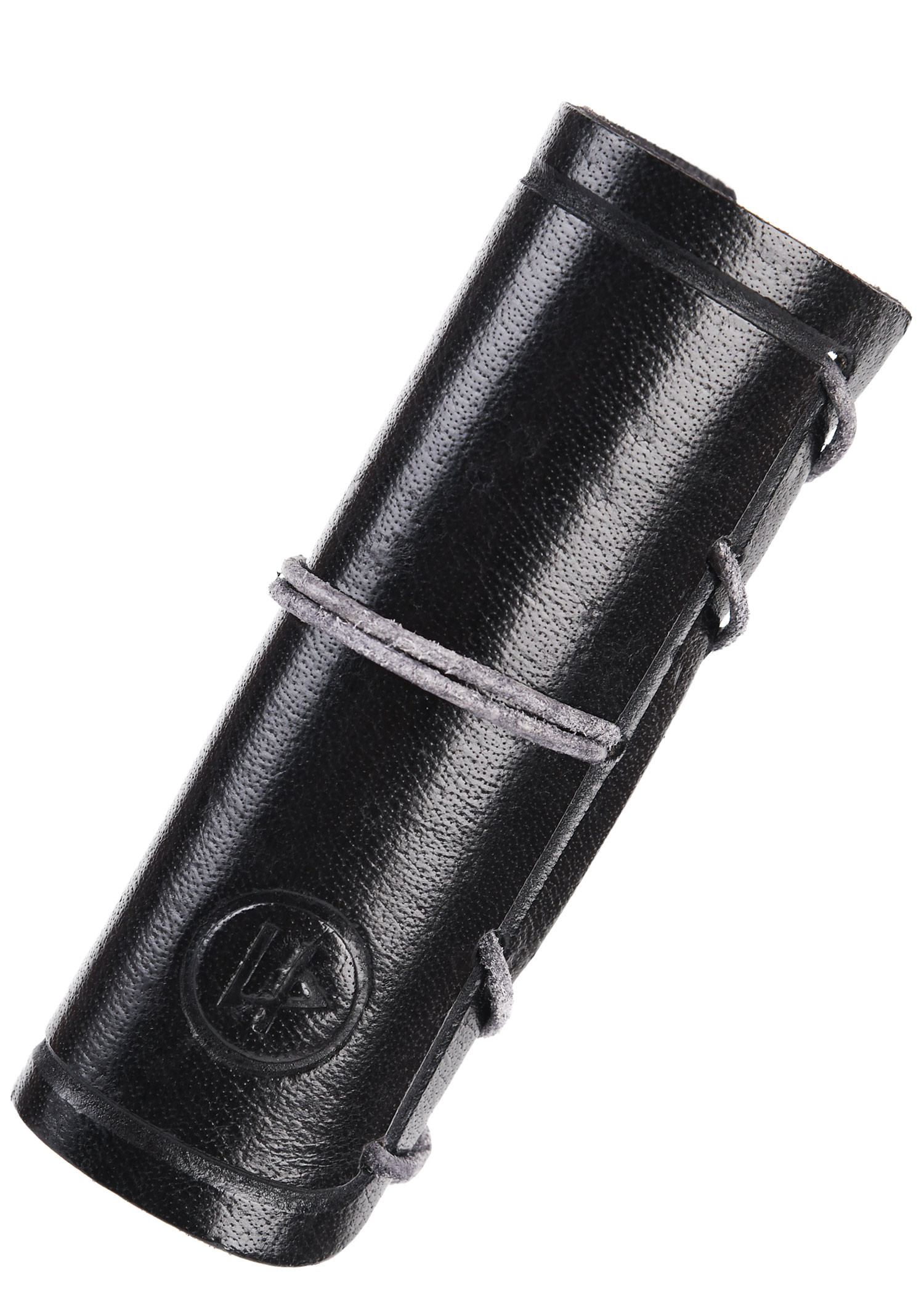 Guarda protectora en cuero para hachas, color negro