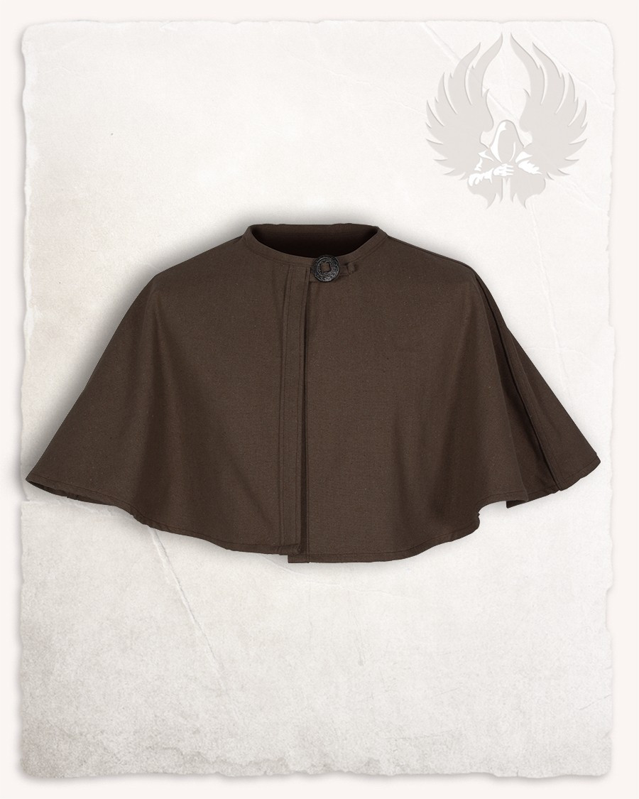 Esclavina medieval de canvas modelo Bron, marrón