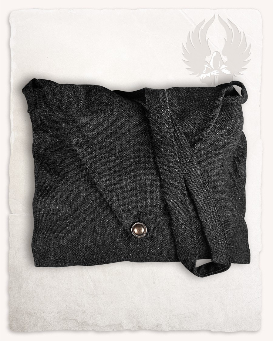 Bolsa de hombro medieval modelo Helbig, color negro