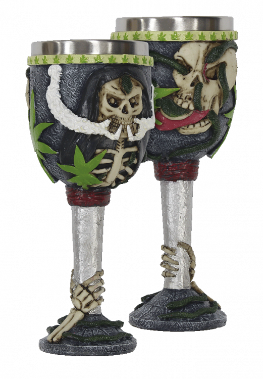 Copa de resina fantasía modelo Snake and Skull