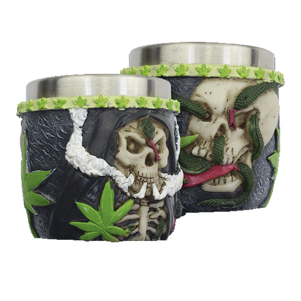 Vaso de chupito fantasía modelo Snake and Skull
