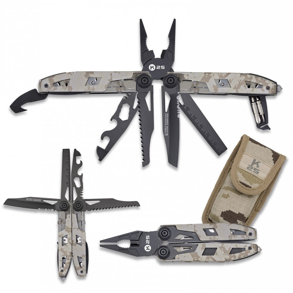 Alicate táctico K25 17 usos