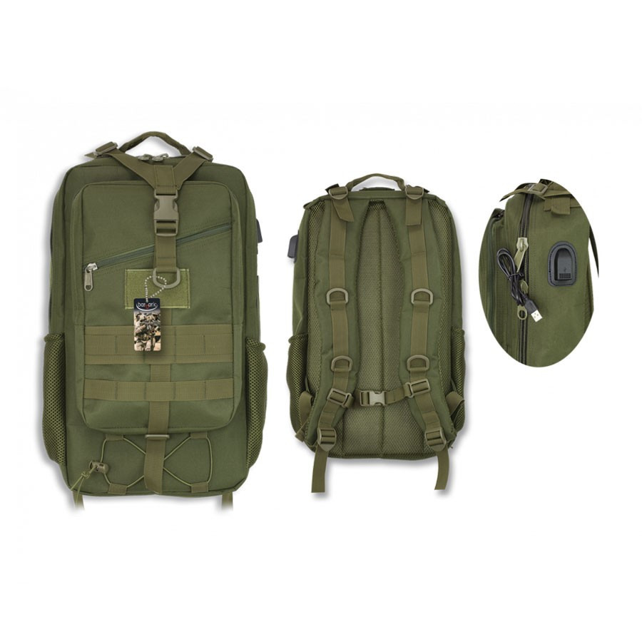 Mochila Barbaric con conector USB (38 Litros)